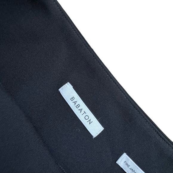 BABATON Black ALine Knee Length Skirt Japanese Fabric Women’s Size 6 - Picture 2 of 6